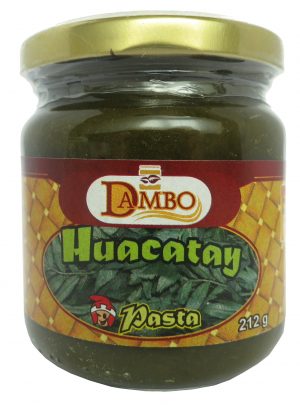 Peruaanse zwarte munt (huacatay) pasta