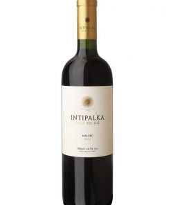 Bottle of Intipalka Malbec wine