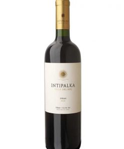Bottle of Intipalka Syrah wine