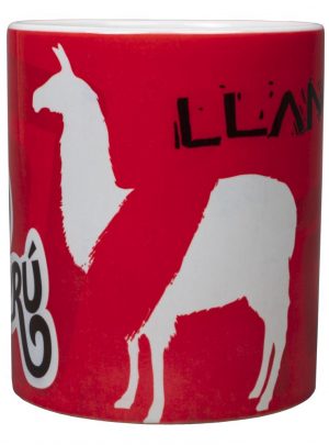 Sublimated ceramic mug with Llama